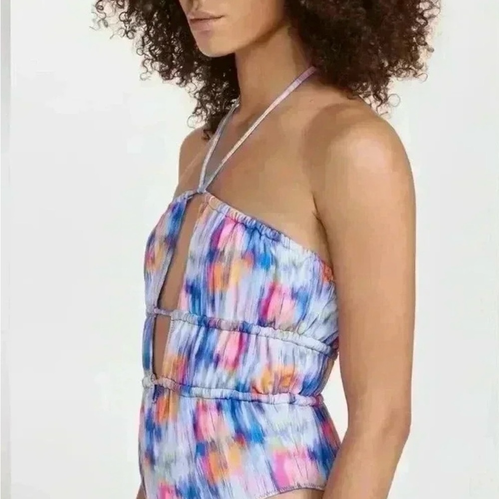 Ramy Brook Marta Swimsuit with Halter Neckline
